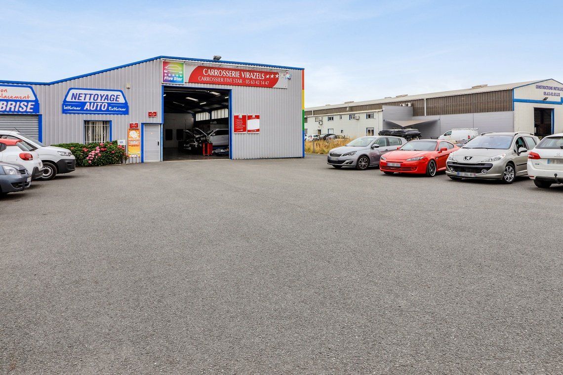 Parking de la carrosserie.