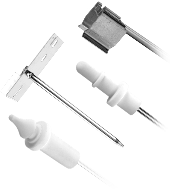 Three different types of electrical connectors are shown on a white background.