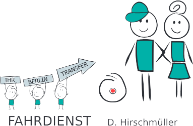 Strichmännchen mit Schildern und ein Paar mit einem Fußball. „Fahrdiest“ D. Hirschmüller.