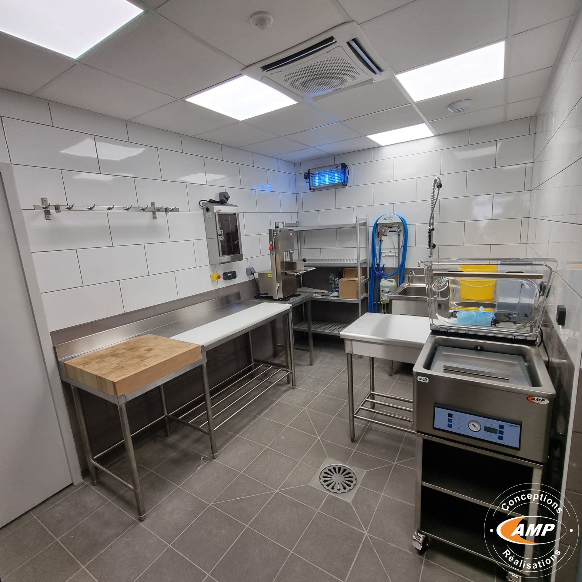 Un plan de travail en inox