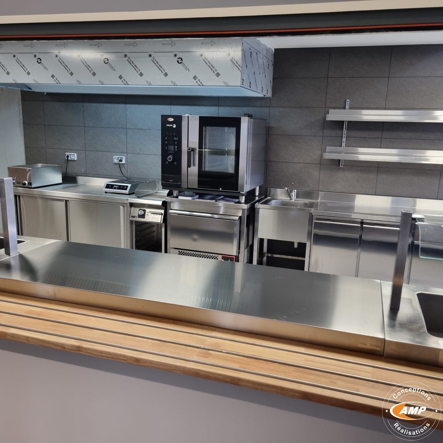 Une cuisine de restaurant