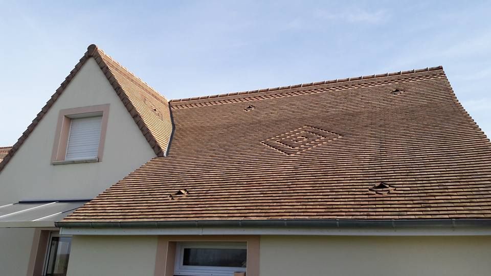 Toit avec des motifs créatifs