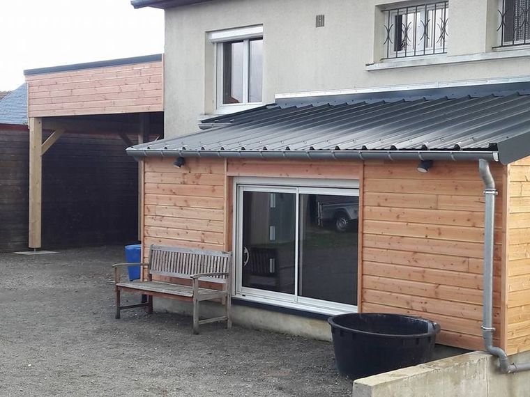 Un rallongement de maison en bois
