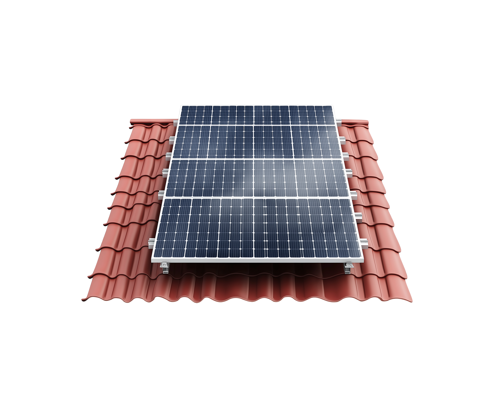 Panneaux solaires posés sur un toit