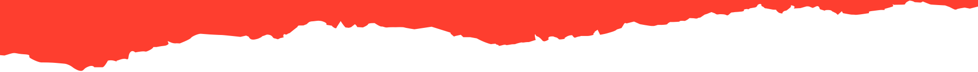 Una ola roja y blanca sobre un fondo blanco.