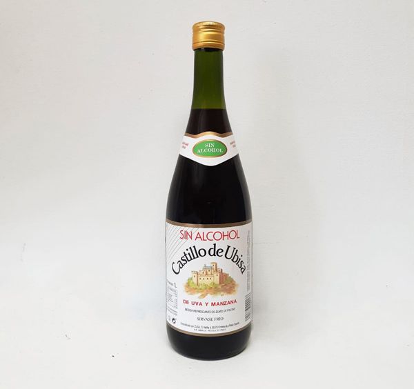 Una botella de vino sin alcohol Castillo de Uva