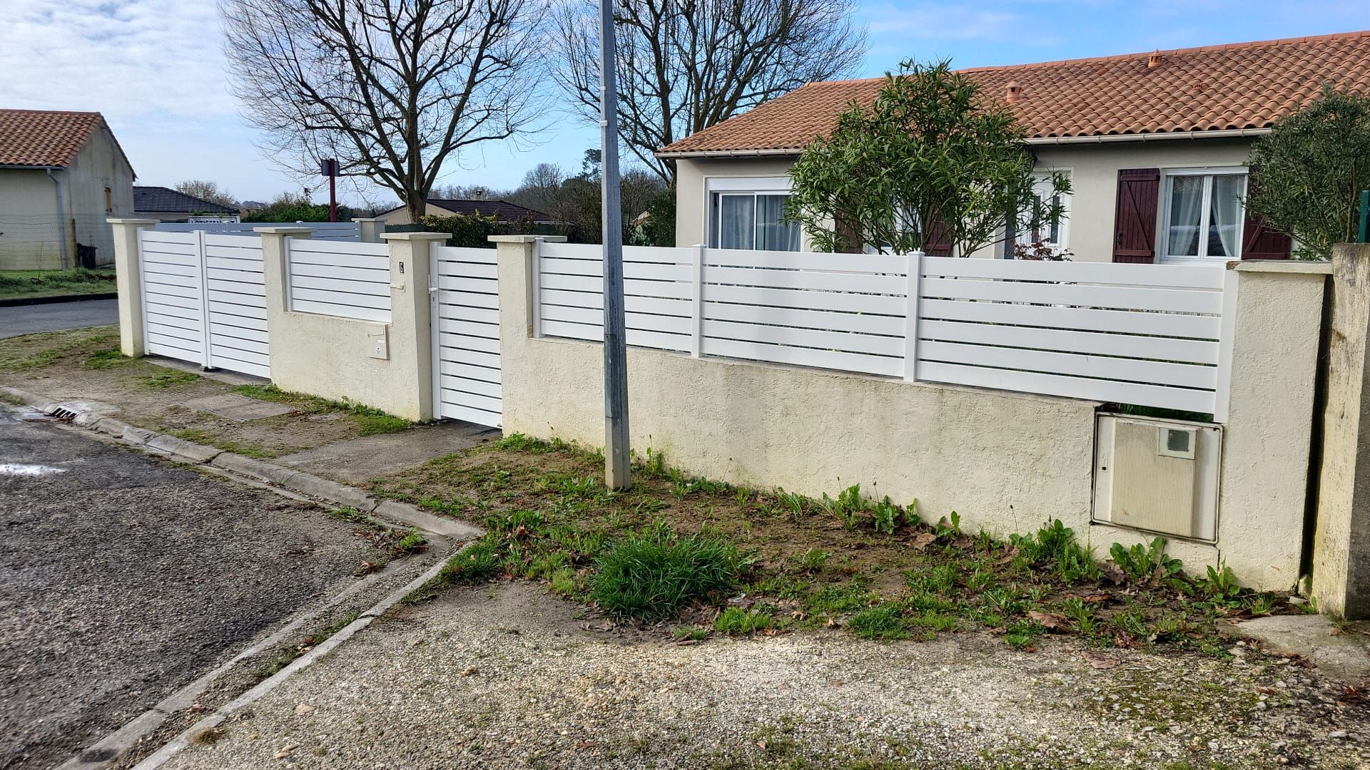 Clôture lames ajourées horizontales venezuela