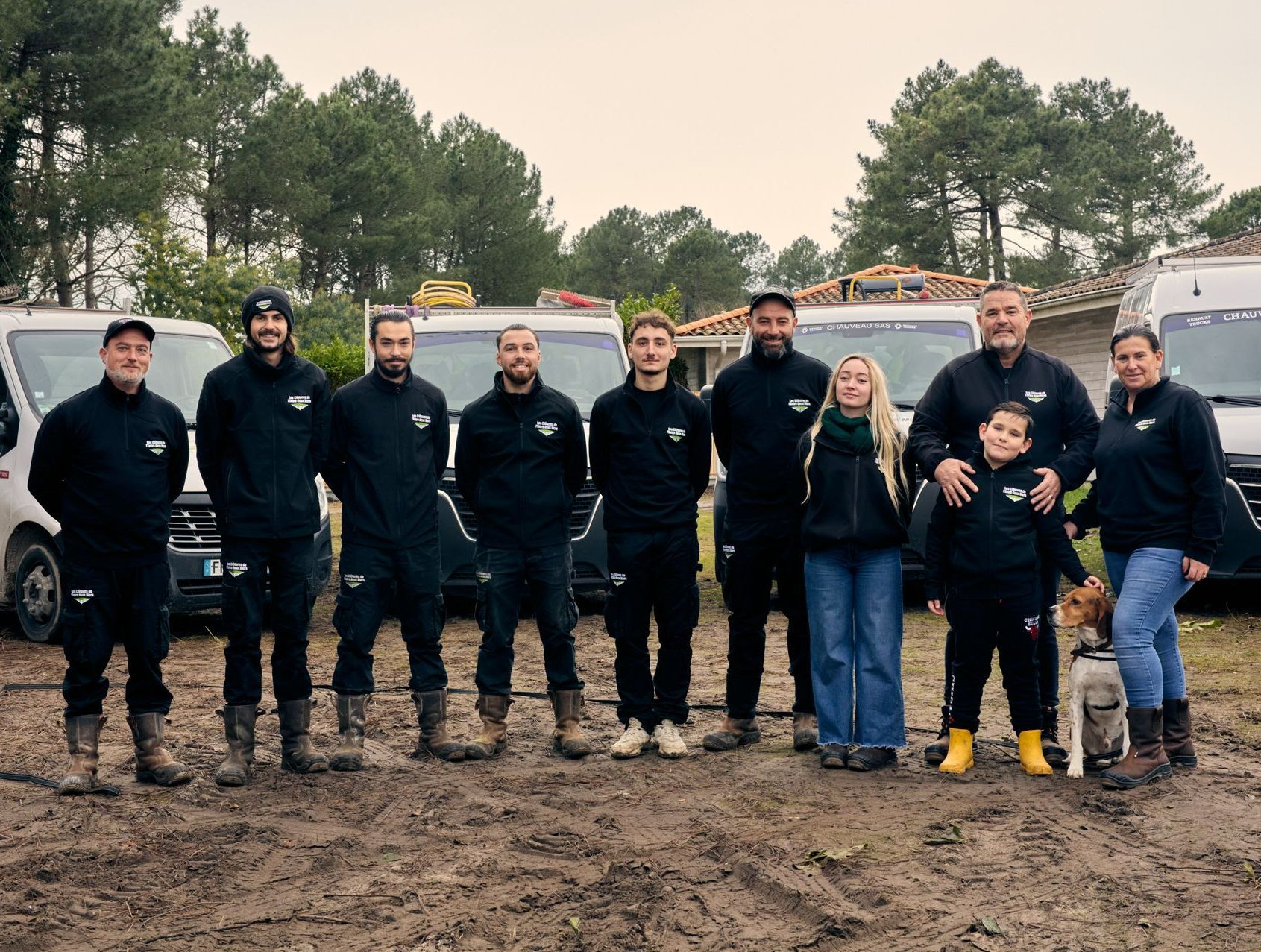 Prise de vue de l'équipe