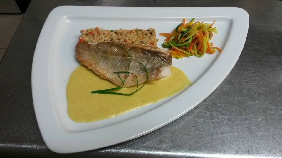 Filet de dorade, sauce curry-coco