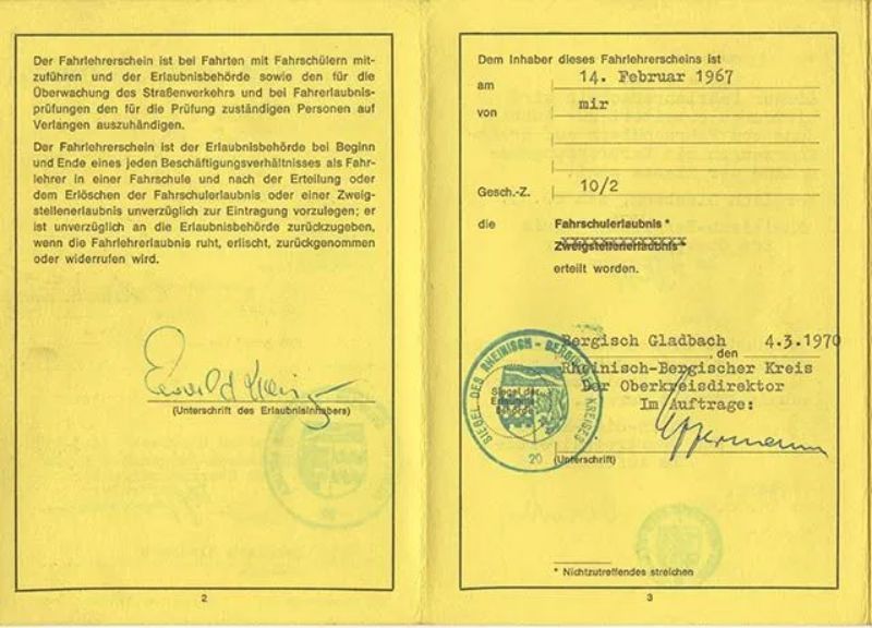 Fahrschulerlaubnis Fahrschule Kreuzer