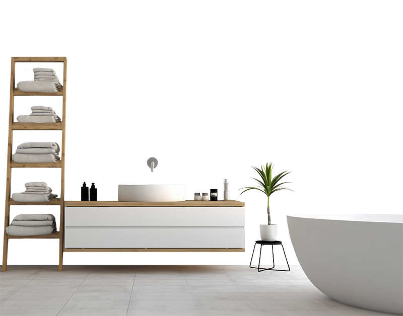 Des meubles de salle de bains