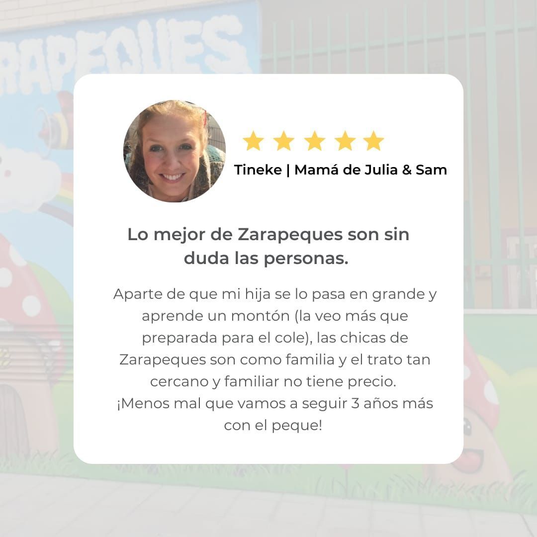 Una foto de una mujer con una reseña en español.