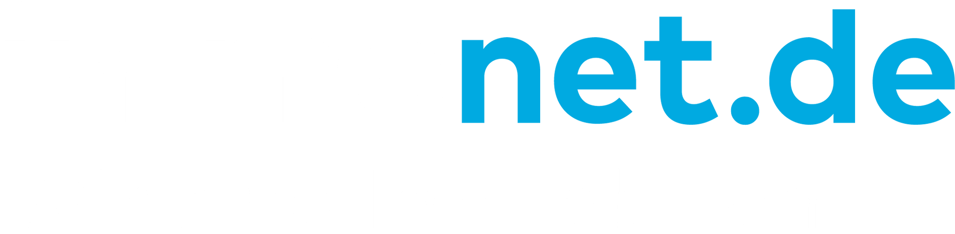 Text mit der Aufschrift „net.de“ in Blau.