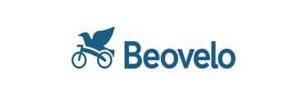 Das Logo von Beovelo zeigt ein Fahrrad mit einem Vogel darauf.