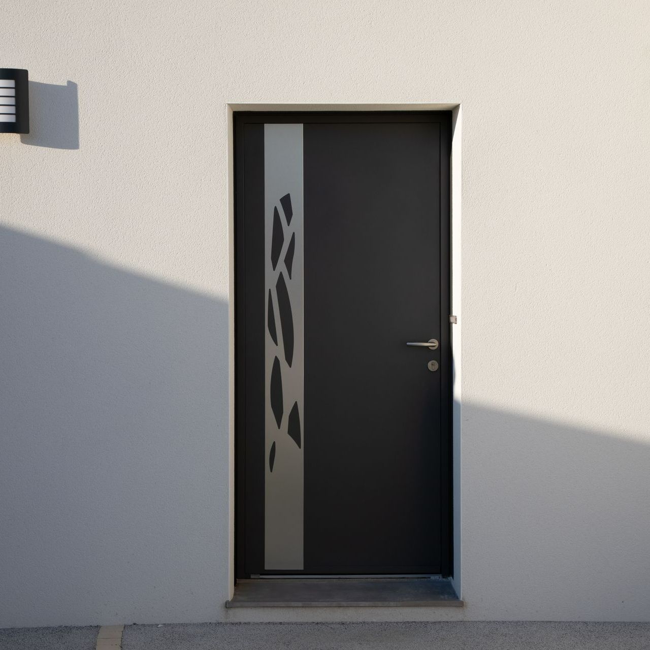 Une porte d'entrée moderne.