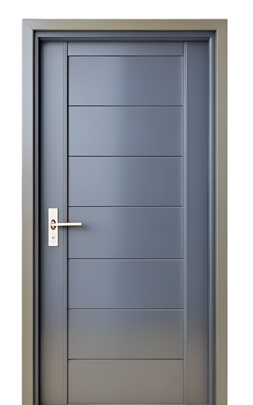 Une porte intérieure moderne.