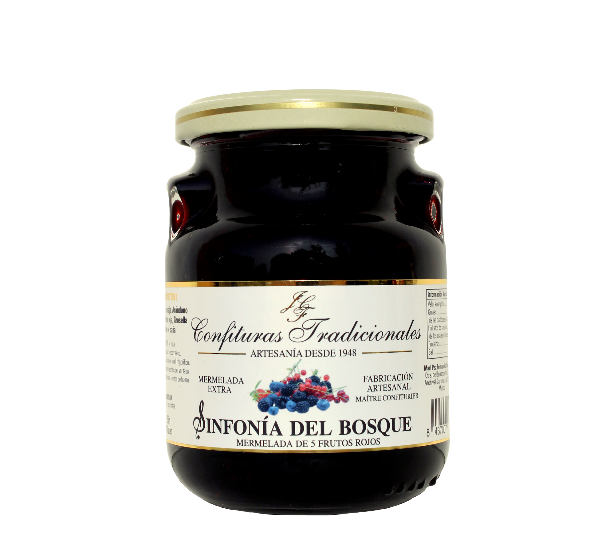 Mermelada Extra de 5 Frutos Rojos