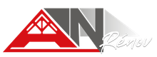 Logo avec un « A » rouge en forme de toit, un « AN » gris et un « Rénov » en cursive.