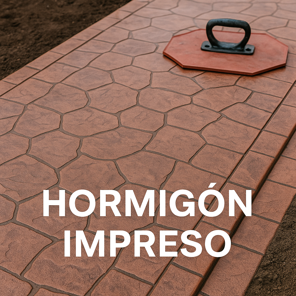 Texto sobre hormigón impreso: