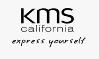 KMS California-Logo mit dem Slogan „Express yourself“ in schwarzer Schrift auf weissem Hintergrund