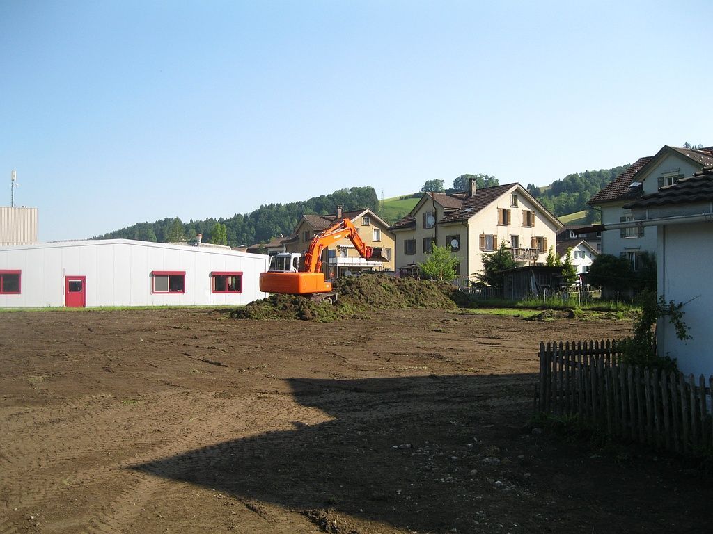 Neubau Werkhalle mit Wohnung