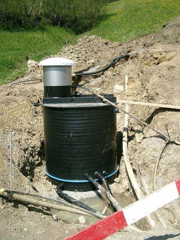 Anschluss Verwurfschacht