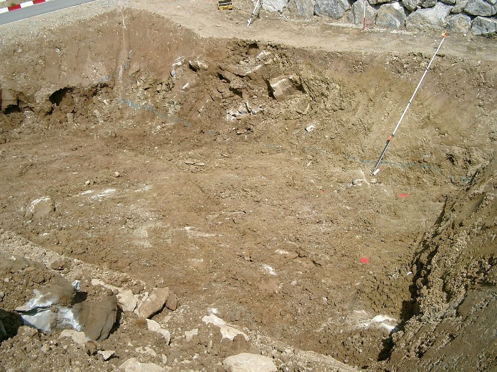 Aushub für EFH Neubau