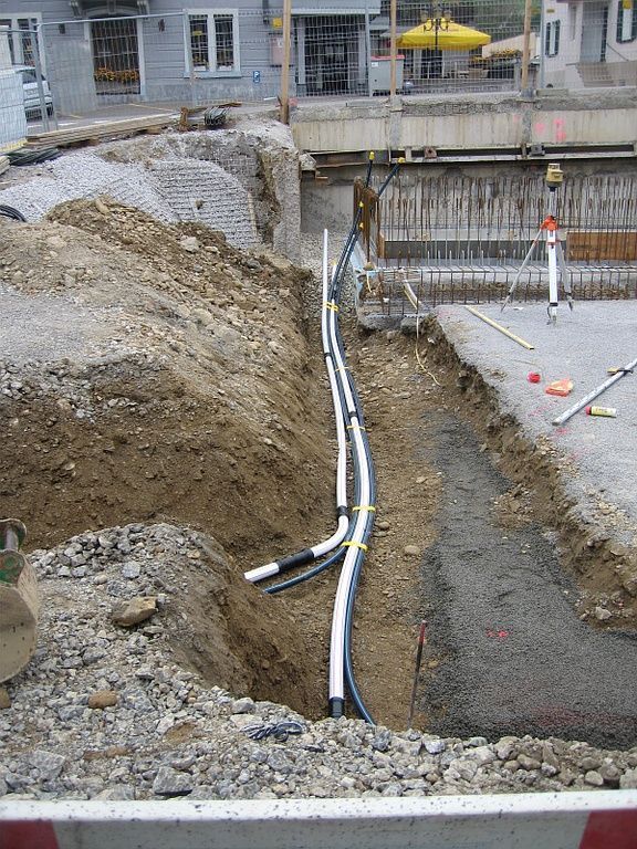 Werkleitungen für Wasserwärmepumpe RB Neubau