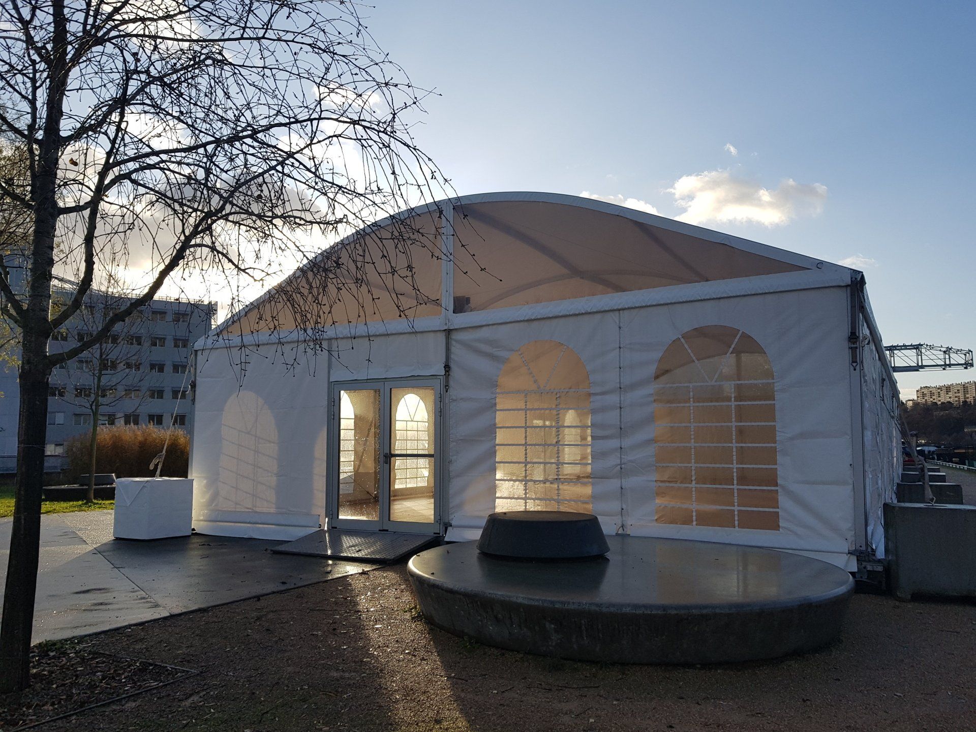 Pignon cristal cintré 10m