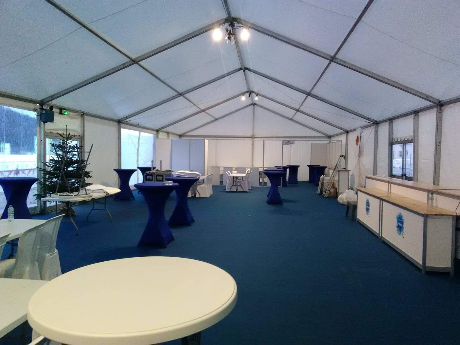 Espace VIP avec moquette