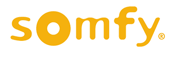 Logo Somfy en jaune.