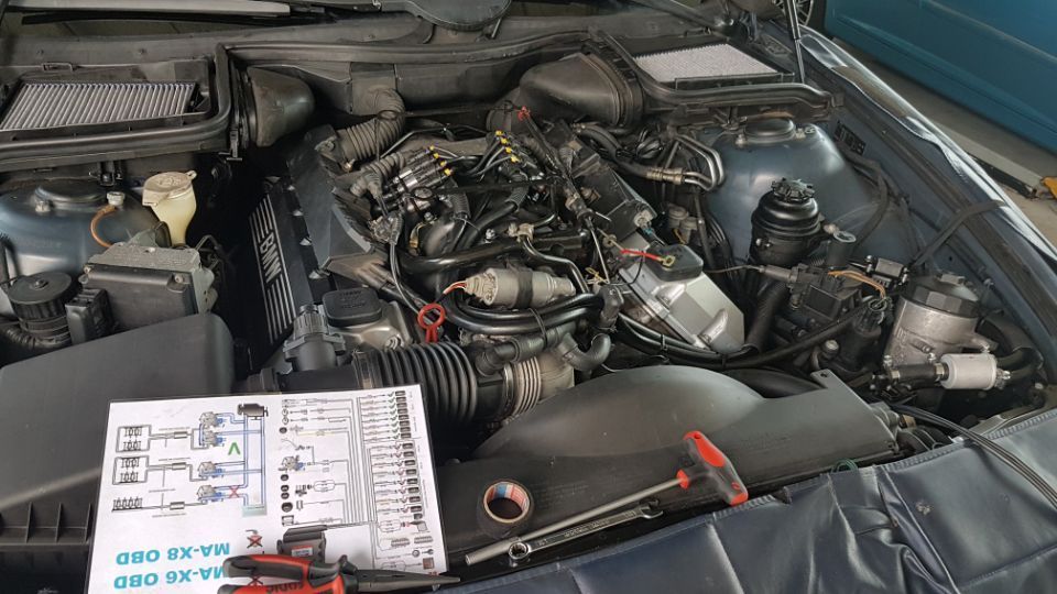 Blick in den Motorraum