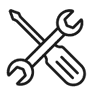Icon Schraubenschlüssel und Dreher