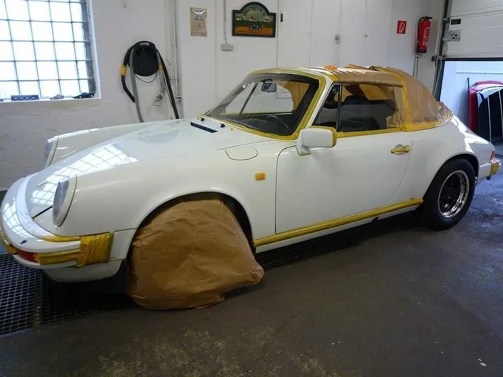 Lackpflege Oldtimer Porsche