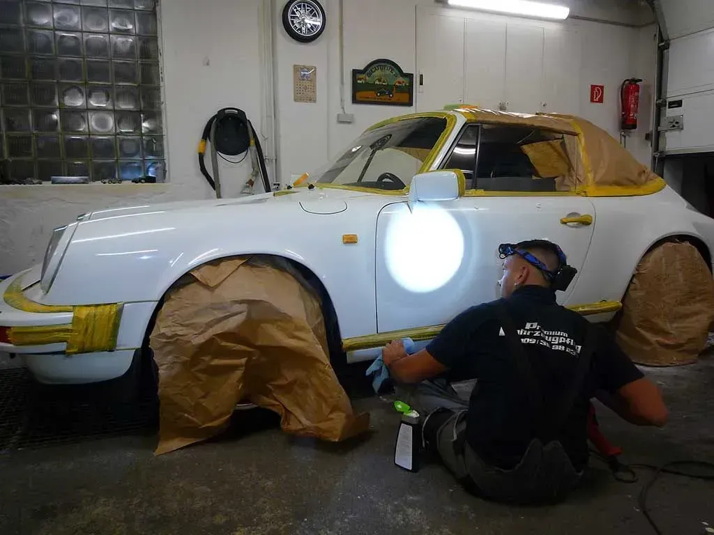 Lackpflege Oldtimer Porsche