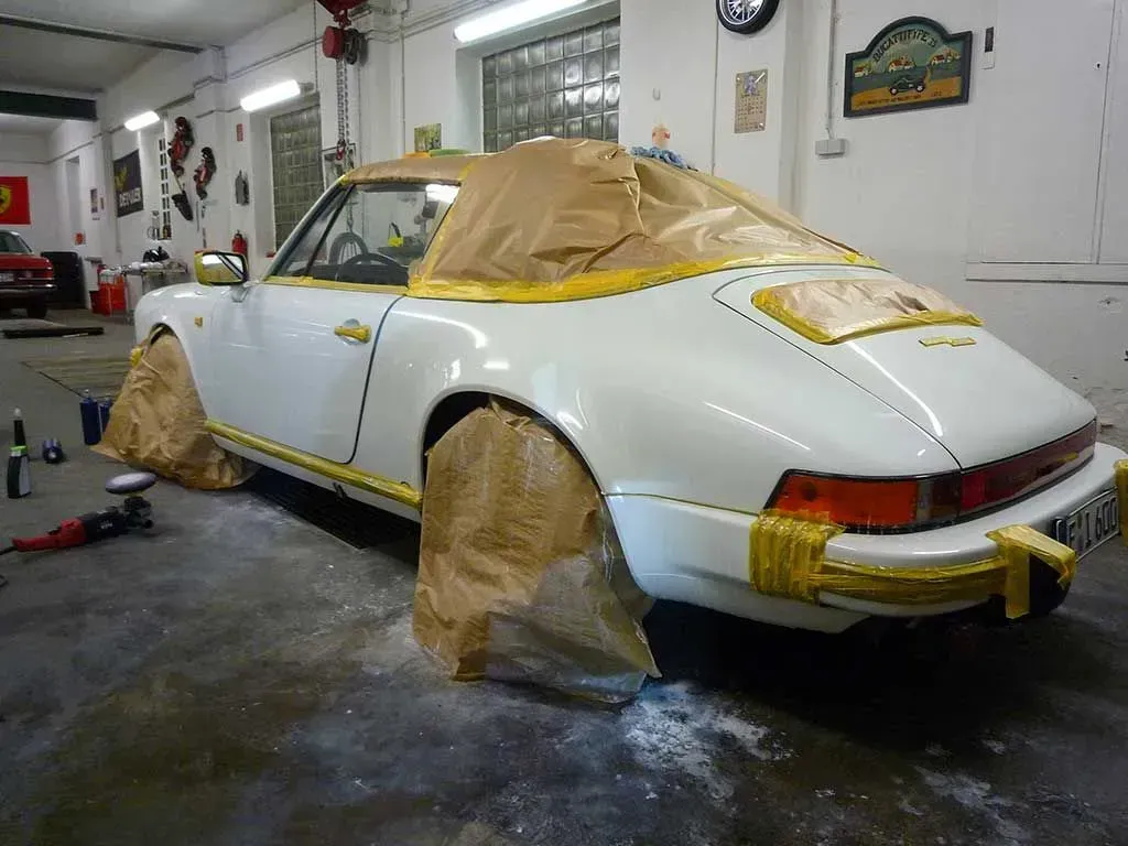Lackpflege Oldtimer Porsche