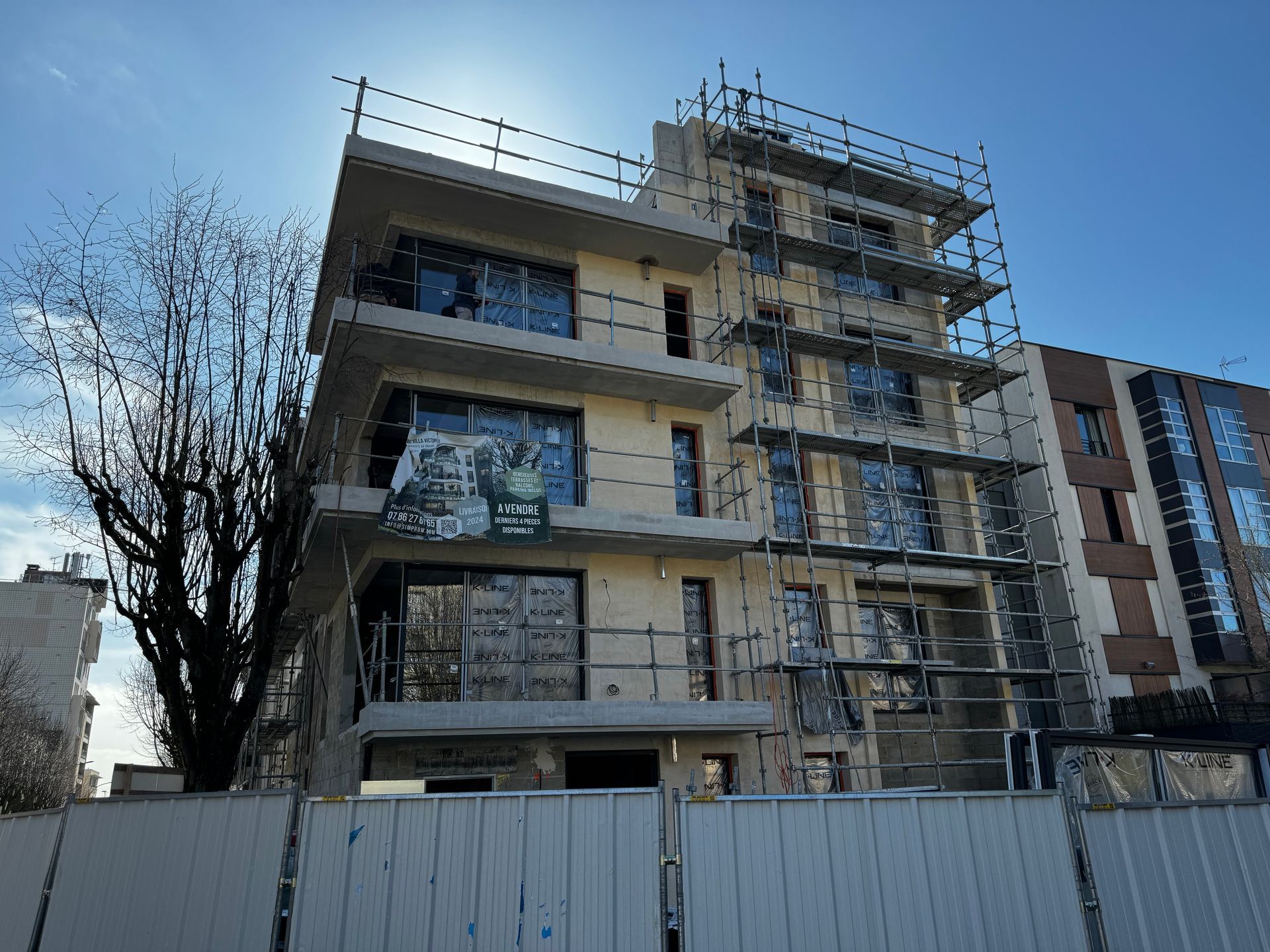 Un immeuble en travaux