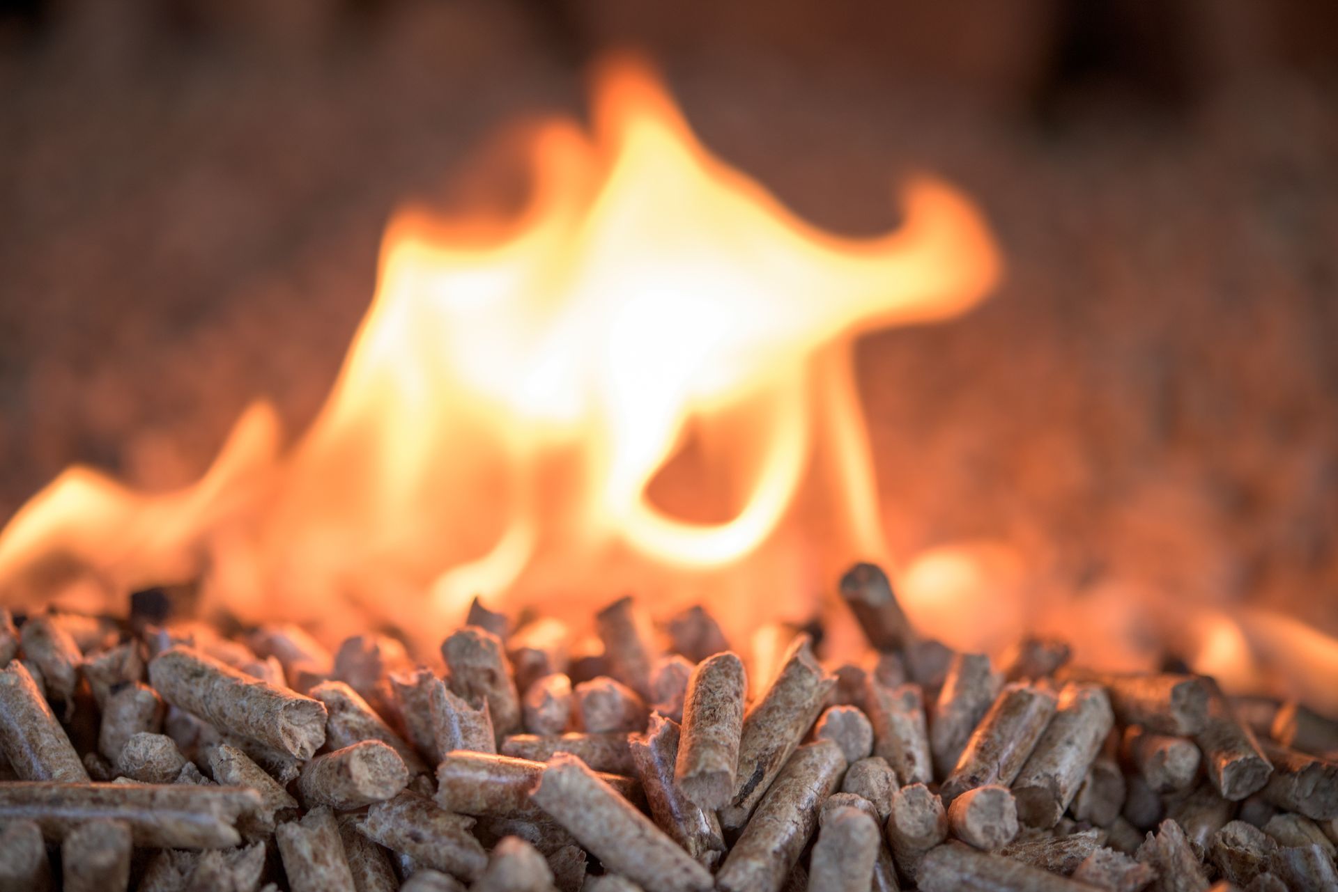 Des granulés avec une flamme