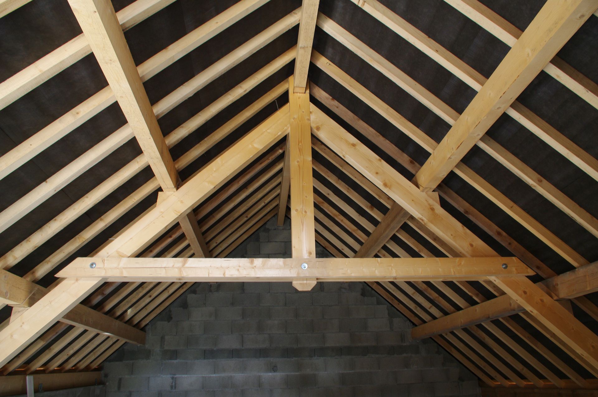 Une charpente en bois