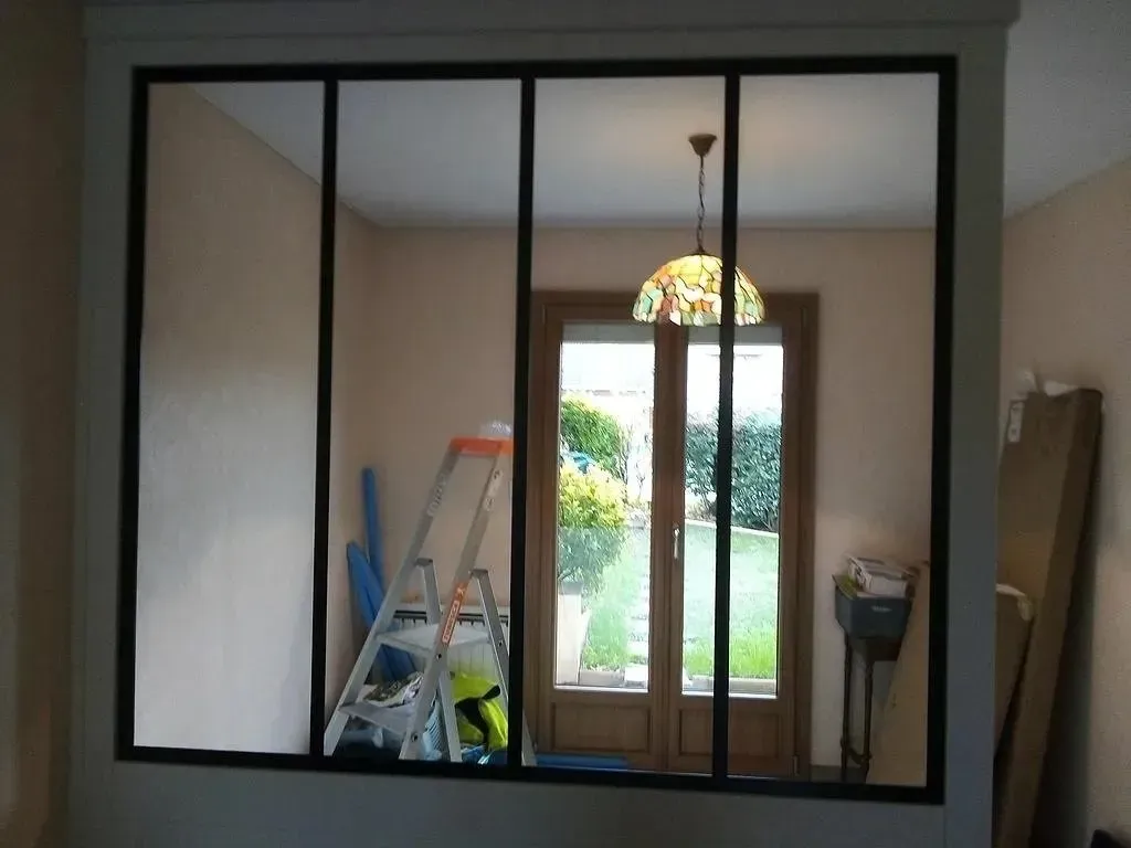 Verrière simple noire et anthracite