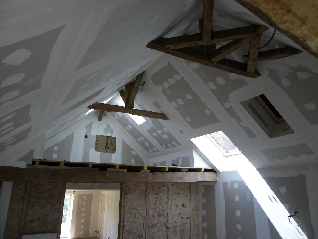 Travaux de plâtrerie