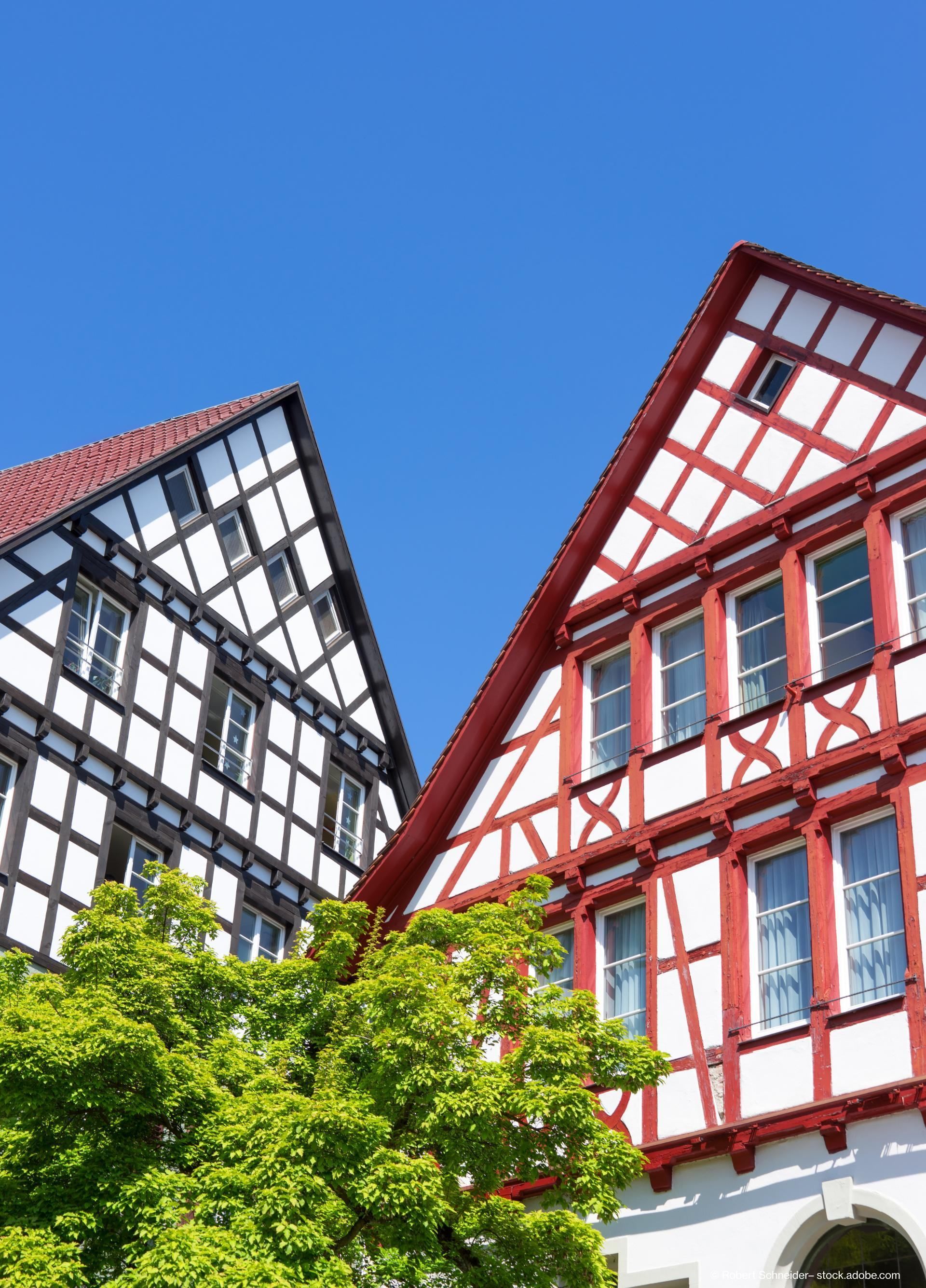 Zwei Fachwerkhäuser