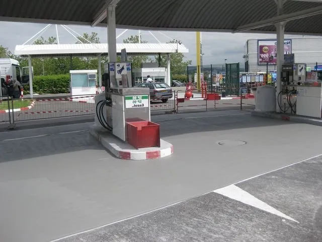 Une station-service