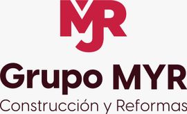 Letras blancas &ldquo;MR&rdquo; sobre un fondo de logotipo cuadrado rojo