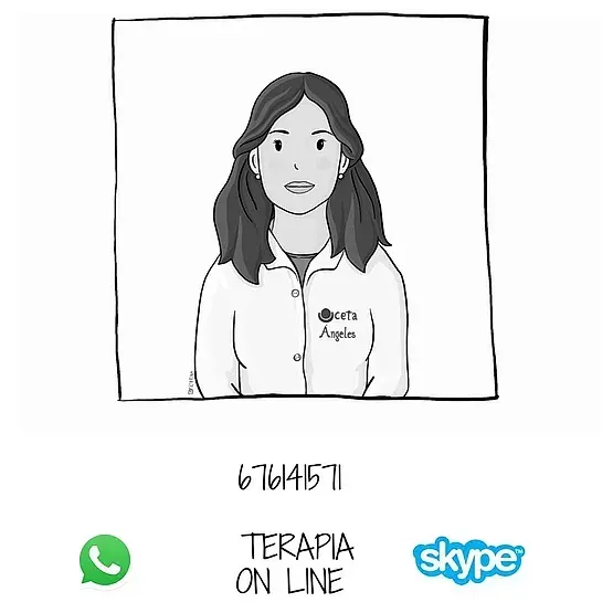 Un dibujo en blanco y negro de una mujer con una bata de laboratorio.