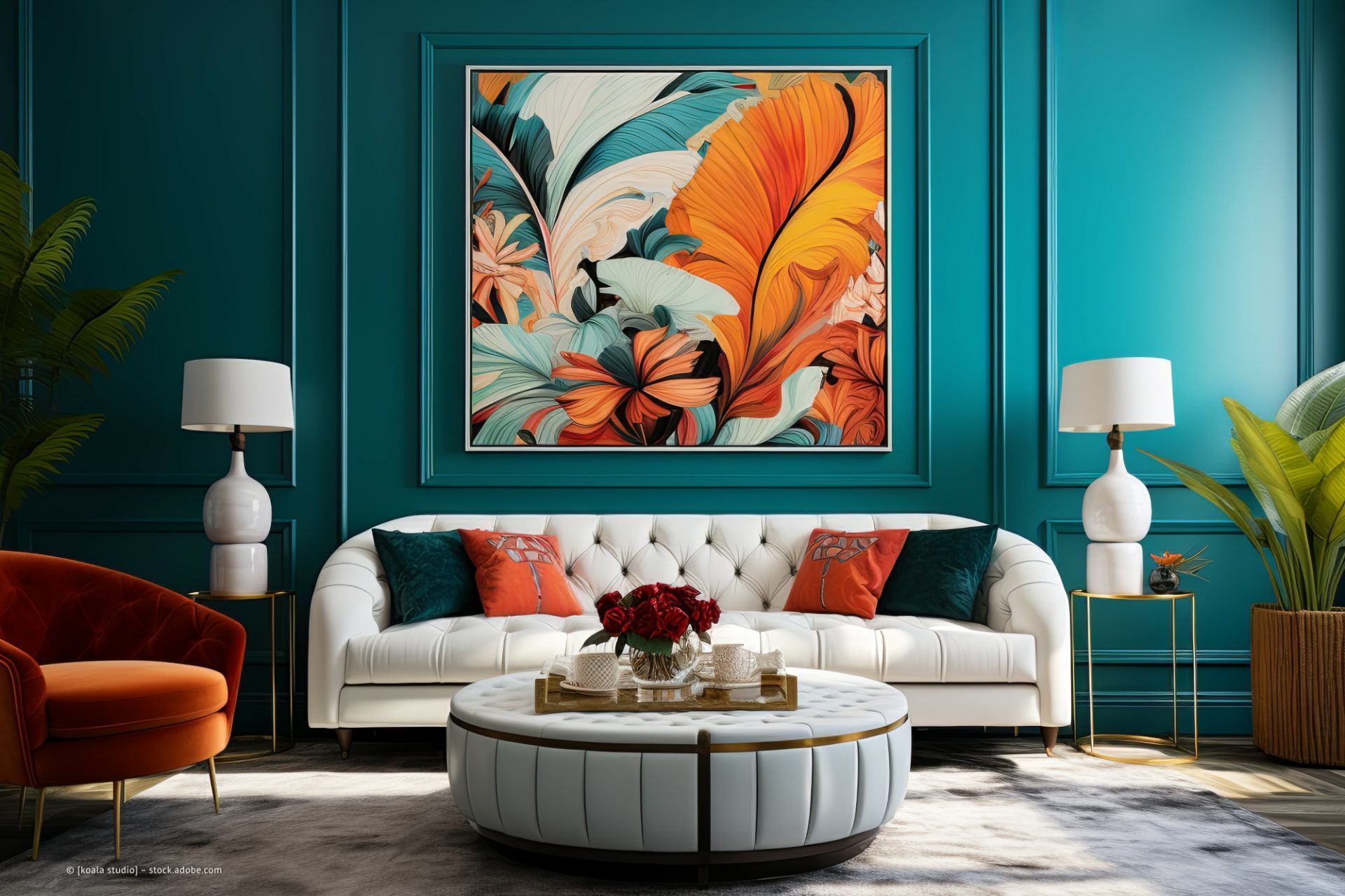 Malerbetrieb Thomas Beckstein – ein Schlafzimmer in eleganten Blautönen