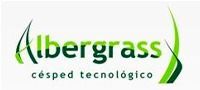 Un logotipo para una empresa llamada Albergrass