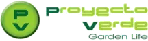 A green logo for proyecto verde garden life