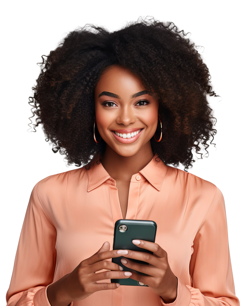 Jeune femme souriante