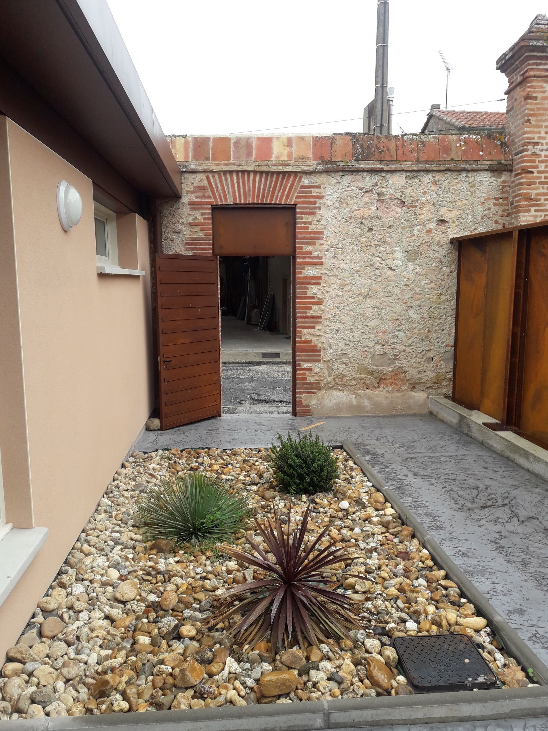 L'entrée d'une propriété